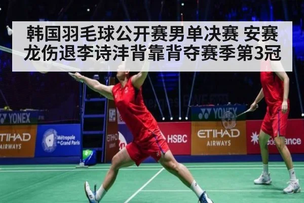 韩国羽毛球公开赛男单决赛 安赛龙伤退李诗沣背靠背夺赛季第3冠